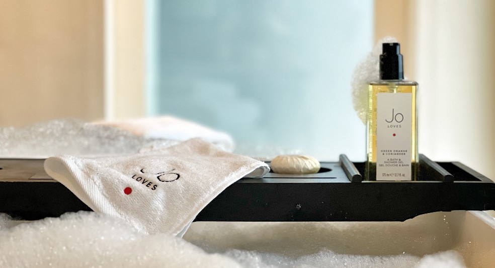 Jo Loves amenities at Naladhu Private Island Maldives